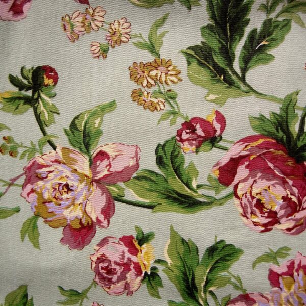 Green Floral Runners 3m x 44cm