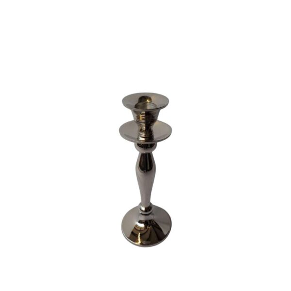 Antique Silver Dinner Candle Holder 20x15cm