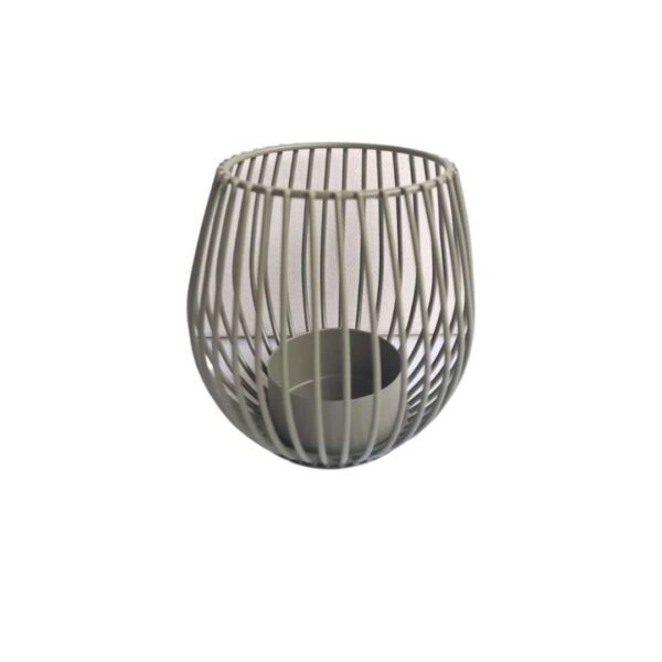 Round Wire Sage Green Tealight Candle Holder Small