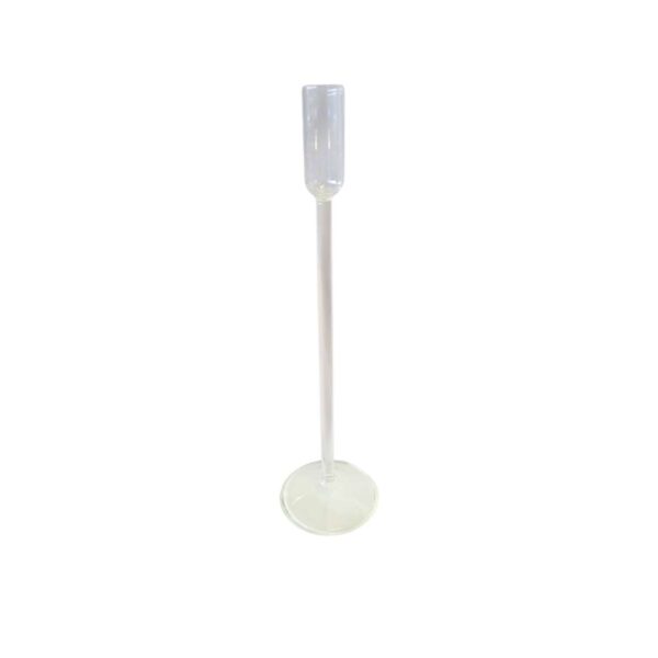 Glass Dinner Candle Stick With Curved Foot XLarge 30cm-h x19